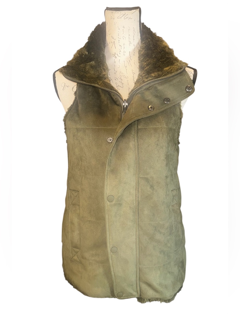 Tuckernuck Poblano Emilia reversible faux fur Vest